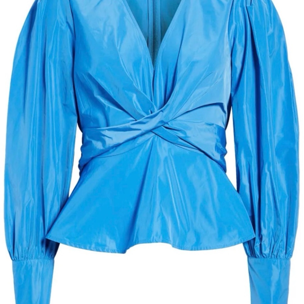 Veronica Beard Seems Blue Blouse Sz 4 NWOT